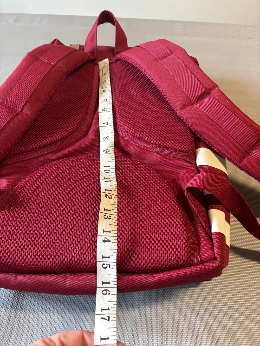 Herschel Supply Company Burgundy Backpack with Cream Stripes NWOT